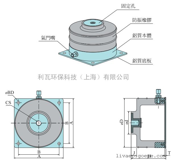 仪器减震器